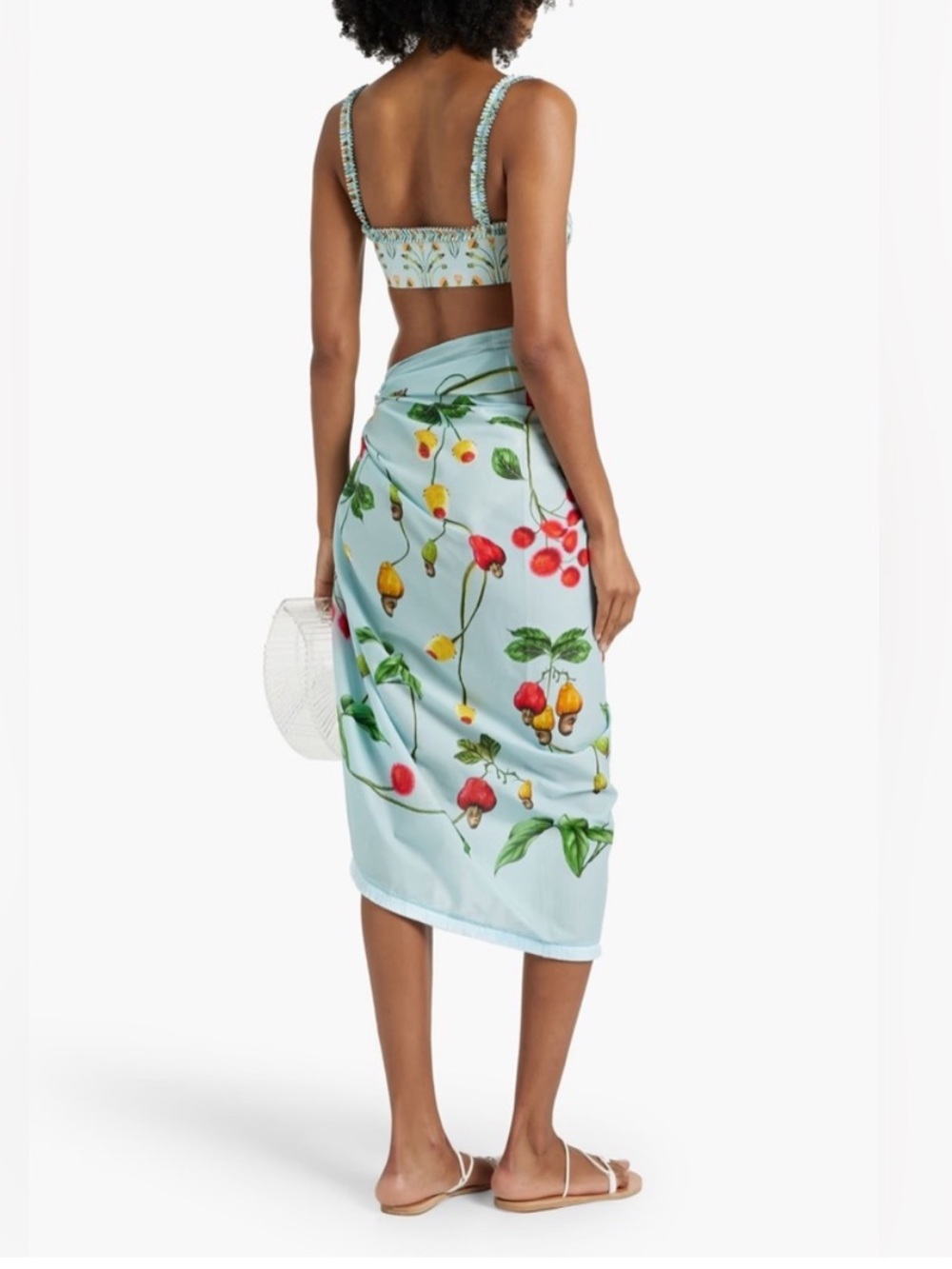Agua by Agua Bendita Orquidea Frutal Blue Floral
Flower Pareo Sarong OS NWT - Picture 3 of 9